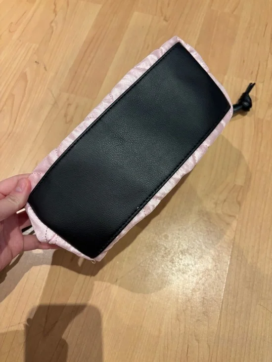 Victoria's Secret Light Pink Satin Drawstring Cosmetic Pouch - Picture 3 of 5